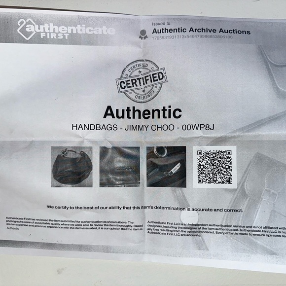 Jimmy Choo Solar Hobo Bag with Python Accents - Comes with COA - Picture 7 of 10